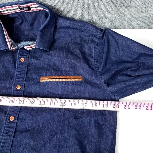 Coof andy Men's shirts Casual button Down long sleeve collared size S - Picture 4 of 8